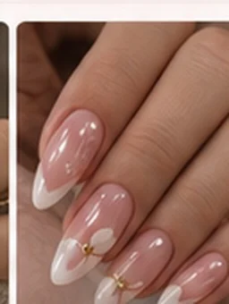 Manicura elegante en tonos rosados